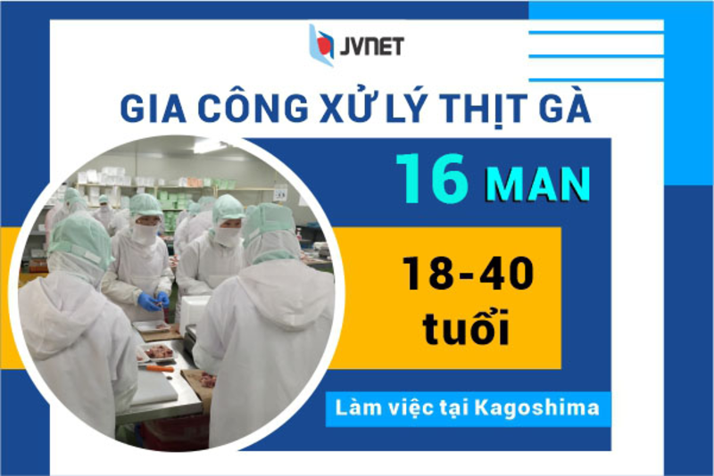 TUYỂN 20 NỮ GIA CÔNG XỬ LÝ THỊT GÀ
