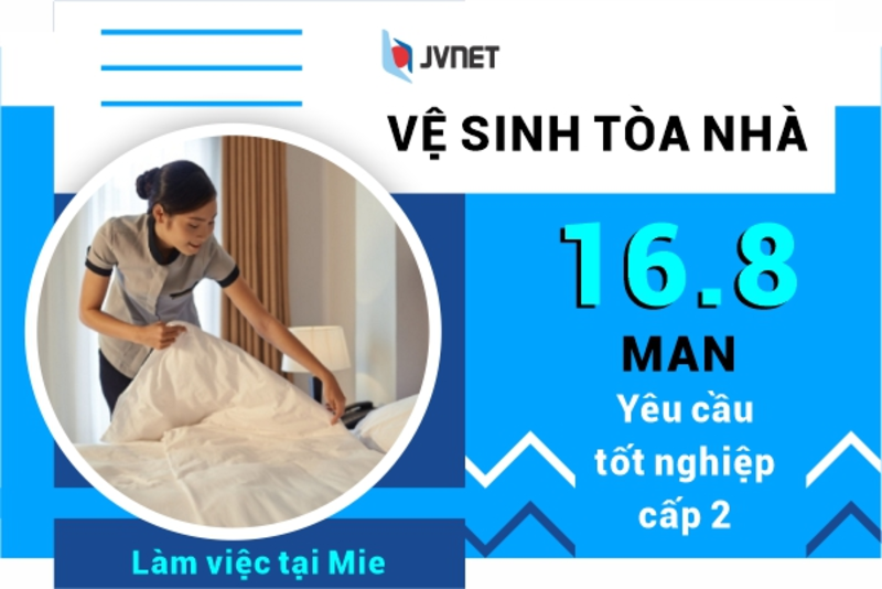 TUYỂN 8 NỮ VỆ SINH TÒA NHÀ